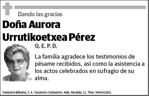 URRUTIKOETXEA PEREZ,AURORA