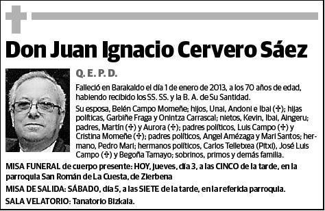 CERVERO SAEZ,JUAN IGNACIO