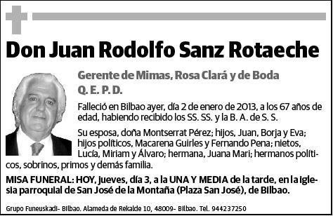 SANZ ROTAECHE,JUAN RODOLFO