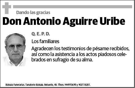 AGUIRRE URIBE,ANTONIO