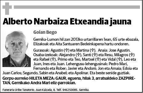 NARBAIZA ETXEANDIA,ALBERTO