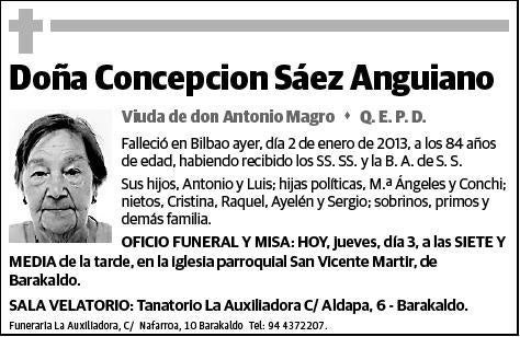 SAEZ ANGUIANO,CONCEPCION