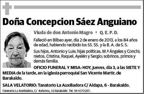 SAEZ ANGUIANO,CONCEPCION