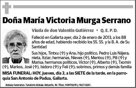 MURGA SERRANO,MARIA VICTORIA