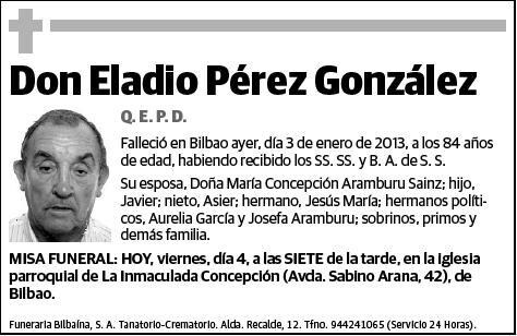 PEREZ GONZALEZ,ELADIO