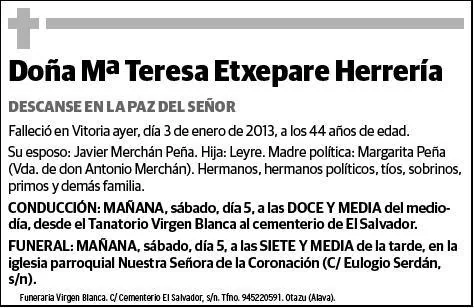 ETXEPARE HERRERIA,Mª TERESA