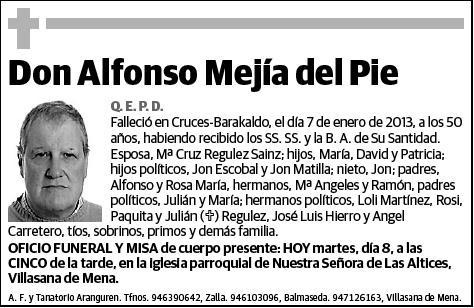 MEJIA DEL PIE,ALFONSO