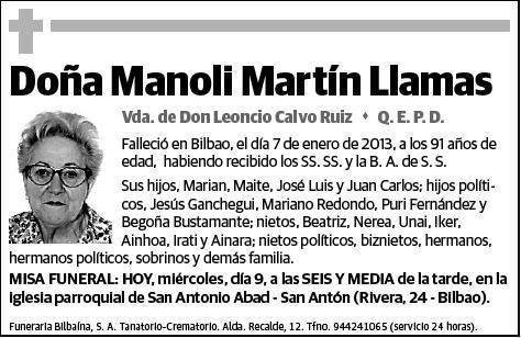 MARTIN LLAMAS,MANOLI