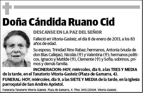 RUANO CID,CANDIDA