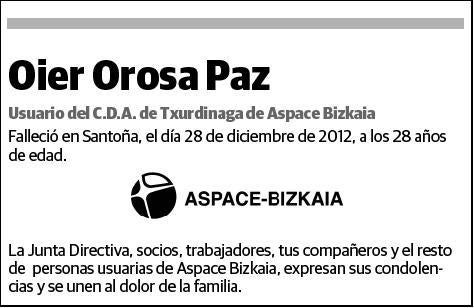 OROSA PAZ,OIER