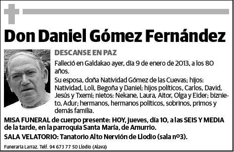 GOMEZ FERNANDEZ,DANIEL