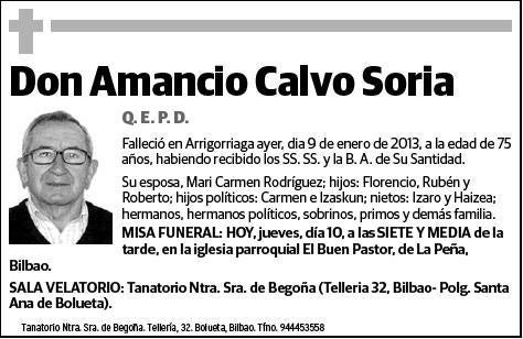 CALVO SORIA,AMANCIO