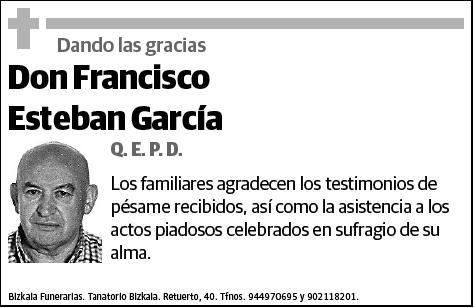 ESTEBAN GARCIA,FRANCISCO