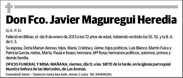 MAGUREGUI HEREDIA,FCO. JAVIER