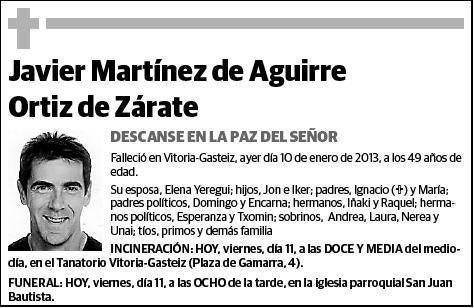 MARTINEZ DE AGUIRRE ORTIZ DE ZARATE,JAVIER