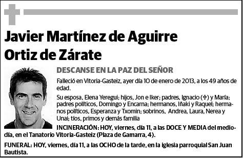 MARTINEZ DE AGUIRRE ORTIZ DE ZARATE,JAVIER