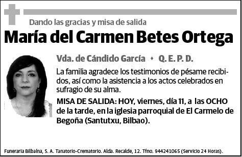 BETES ORTEGA,MARIA DEL CARMEN