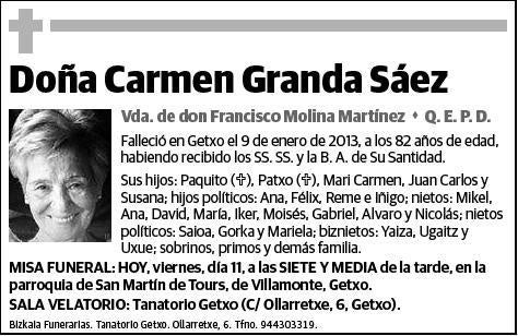 GRANDA SAEZ,CARMEN