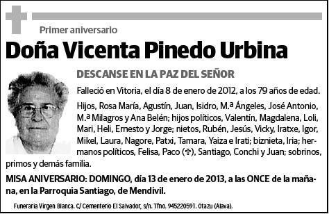 PINEDO URBINA,VICENTA