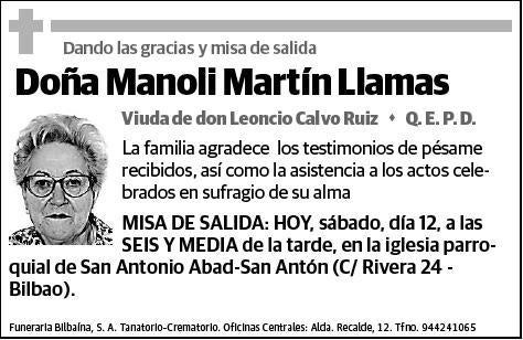 MARTIN LLAMAS,MANOLI