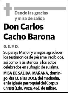 CACHO BARONA,CARLOS