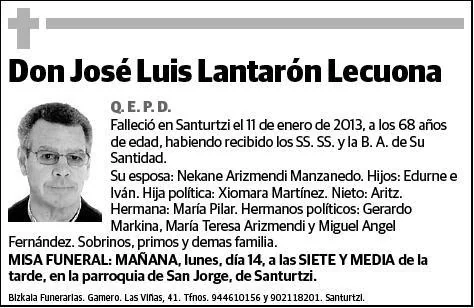 LANTARON LECUONA,JOSE LUIS
