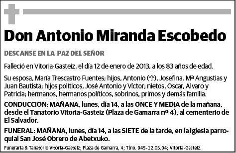 MIRANDA ESCOBEDO,ANTONIO