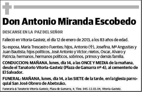 MIRANDA ESCOBEDO,ANTONIO