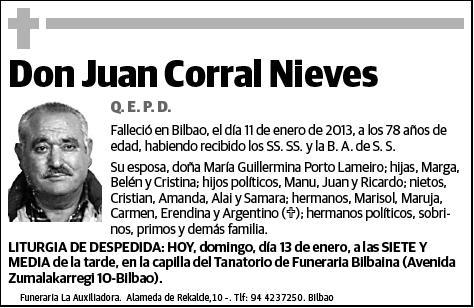 CORRAL NIEVES,JUAN