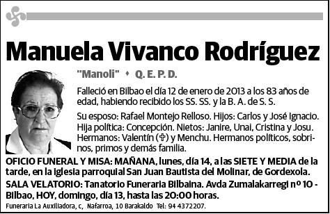 VIVANCO RODRIGUEZ,MANUELA