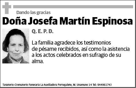 MARTIN ESPINOSA,JOSEFA