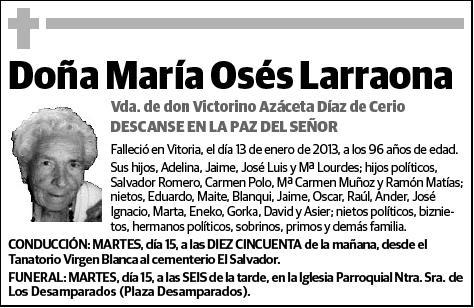 OSES LARRAOLA,MARIA