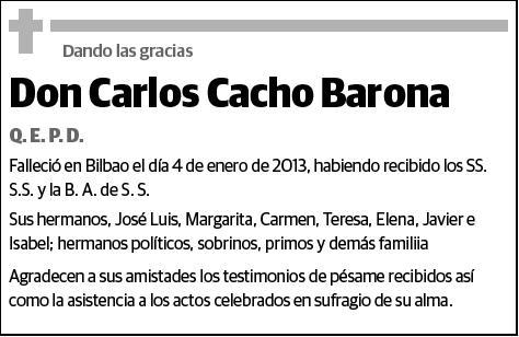 CACHO BARONA,CARLOS