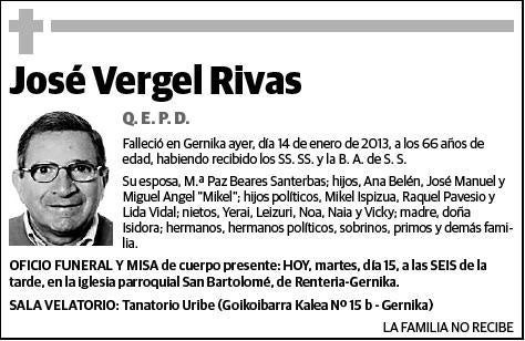 VERGEL RIVAS,JOSE