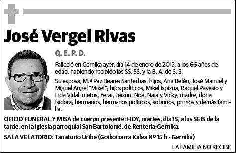 VERGEL RIVAS,JOSE