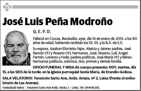 PEÑA MODROÑO,JOSE LUIS