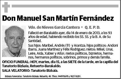 SAN MARTIN FERNANDEZ,MANUEL