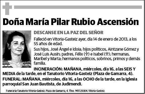 RUBIO ASCENSION,MARIA PILAR