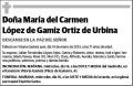 LOPEZ DE GAMIZ ORTIZ DE URBINA,MARIA DEL CARMEN