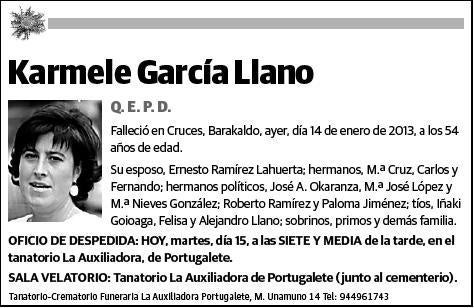 GARCIA LLANO,KARMELE