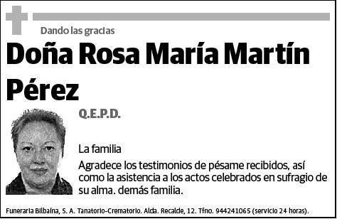 MARTIN PEREZ,ROSA MARIA