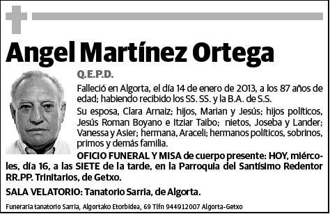 MARTINEZ ORTEGA,ANGEL