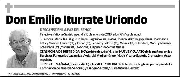 ITURRATE URIONDO,EMILIO