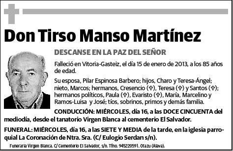 MANSO MARTINEZ,TIRSO