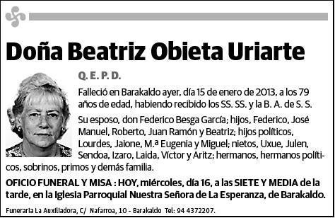 OBIETA URIARTE,BEATRIZ