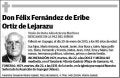 FERNANDEZ DE ERIBE ORTIZ DE LEJARAZU,FELIX