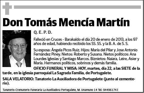 MENCIA MARTIN,TOMAS