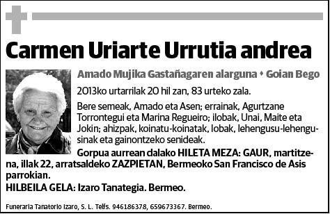 URIARTE URRUTIA,CARMEN