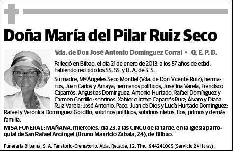 RUIZ SECO,MARIA DEL PILAR