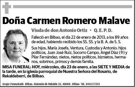 ROMERO MALAVE,CARMEN